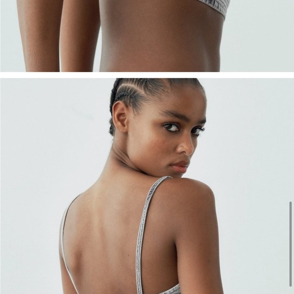 NWT ZARA TRF SEQUINNED FOIL
DENIM CROP TOP SIZE M
🚨 FINAL PRICE NO ACCEPT OFFERS - Picture 7 of 14